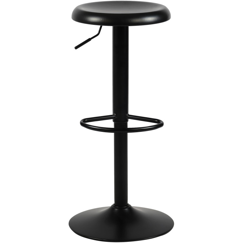 Tabouret de bar industriel chic Métal Noir Hayro - 1