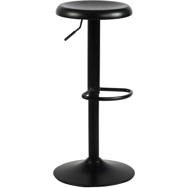 Tabouret de bar industriel chic Métal Noir Hayro - 2