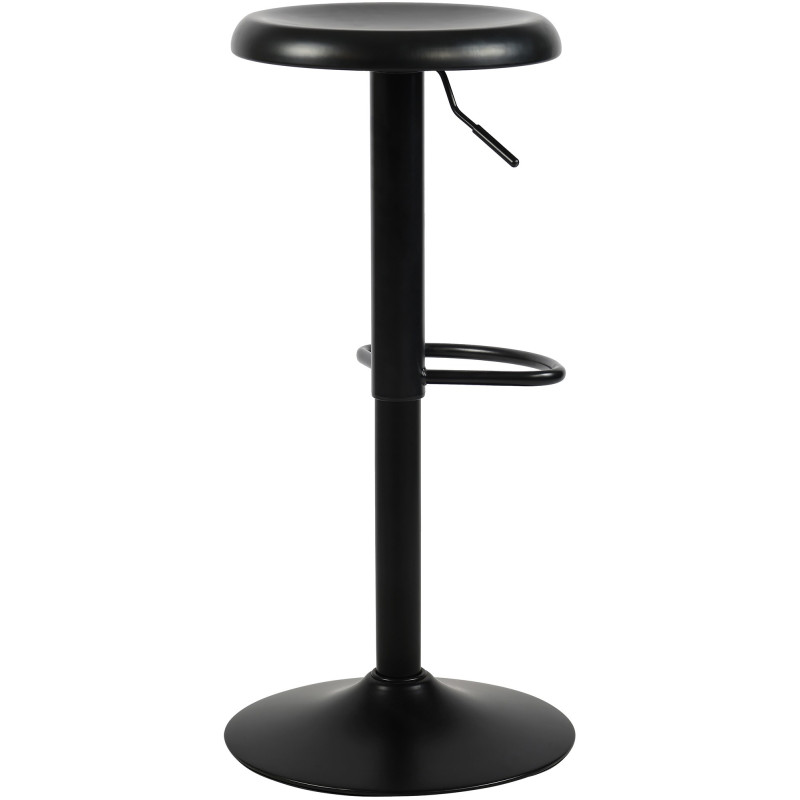 Tabouret de bar industriel chic Métal Noir Hayro - 4