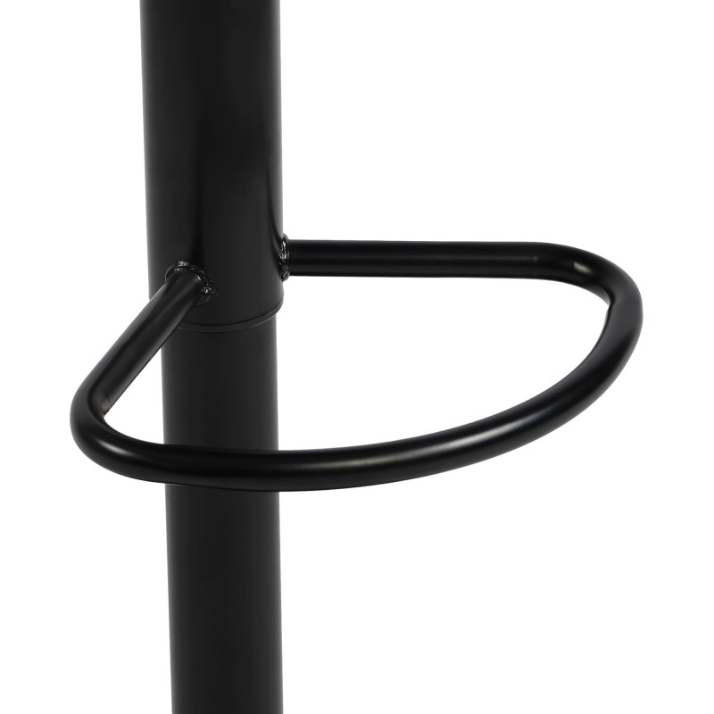 Tabouret de bar industriel chic Métal Noir Hayro 