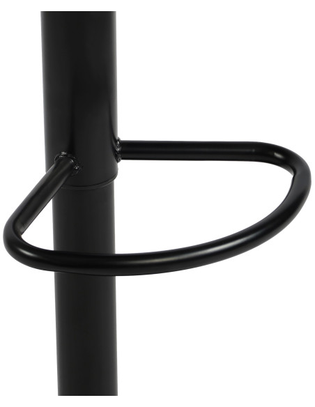 Tabouret de bar industriel chic Métal Noir Hayro 