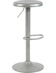 Tabouret de bar industriel chic Métal Argenté Hayro - 1