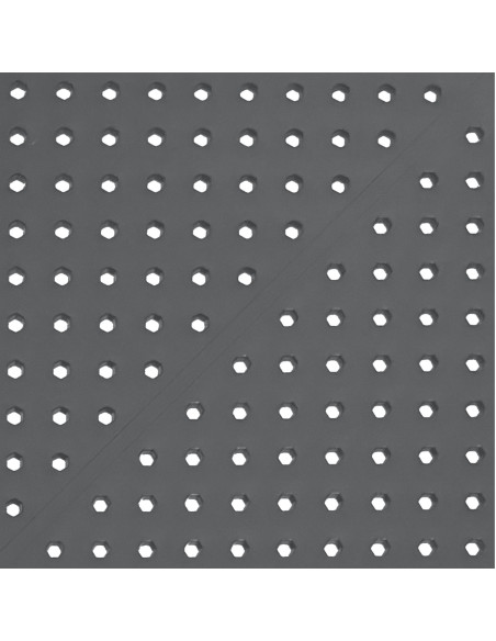 Table de jardin bistrot moderne Carrée 2 personnes Polypropylène Métal Gris foncé Thermolaqué Lainy - 3