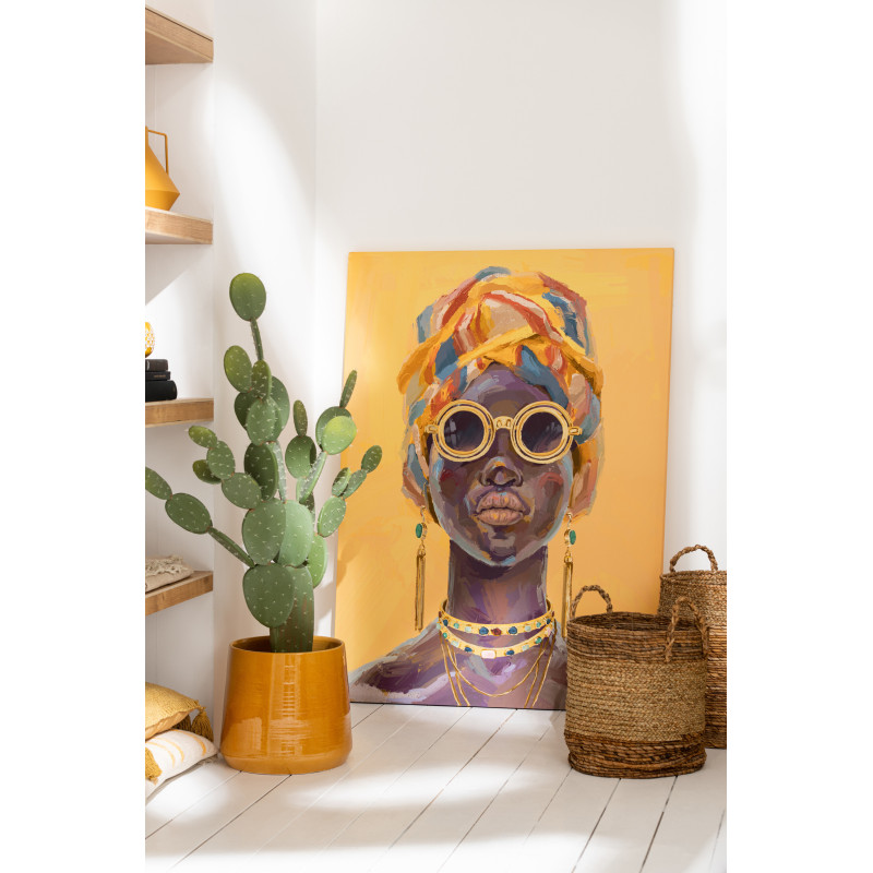 Panier déco Mamy en Feuille de bananier Naturel et Herbe (Lot de 3) - 5