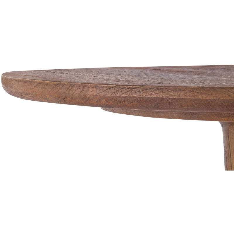 Sellette haute moderne Ronde 60 cm Bois de mindi Marron Nesin 