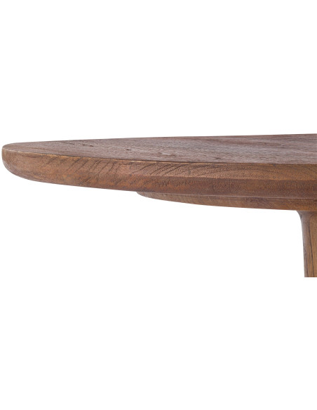 Sellette haute moderne Ronde 60 cm Bois de mindi Marron Nesin 