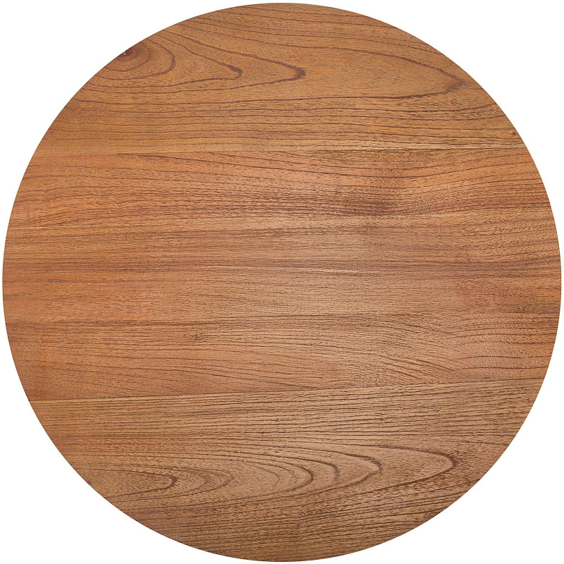 Sellette haute moderne Ronde 60 cm Bois de mindi Marron Nesin 