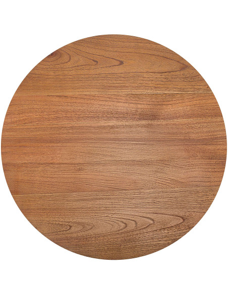 Sellette haute moderne Ronde 60 cm Bois de mindi Marron Nesin 