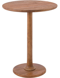 Sellette haute moderne Ronde 60 cm Bois de mindi Marron Nesin