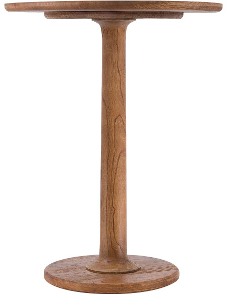 Sellette haute moderne Ronde 60 cm Bois de mindi Marron Nesin 