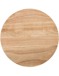 Sellette haute vintage chic Ronde 50 cm Bois de mindi massif Naturel Olmir 