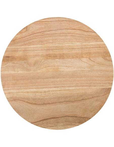 Sellette haute vintage chic Ronde 50 cm Bois de mindi massif Naturel Olmir 