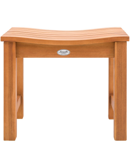 Tabouret de jardin Bas Bois de teck Naturel Nyrel - 2