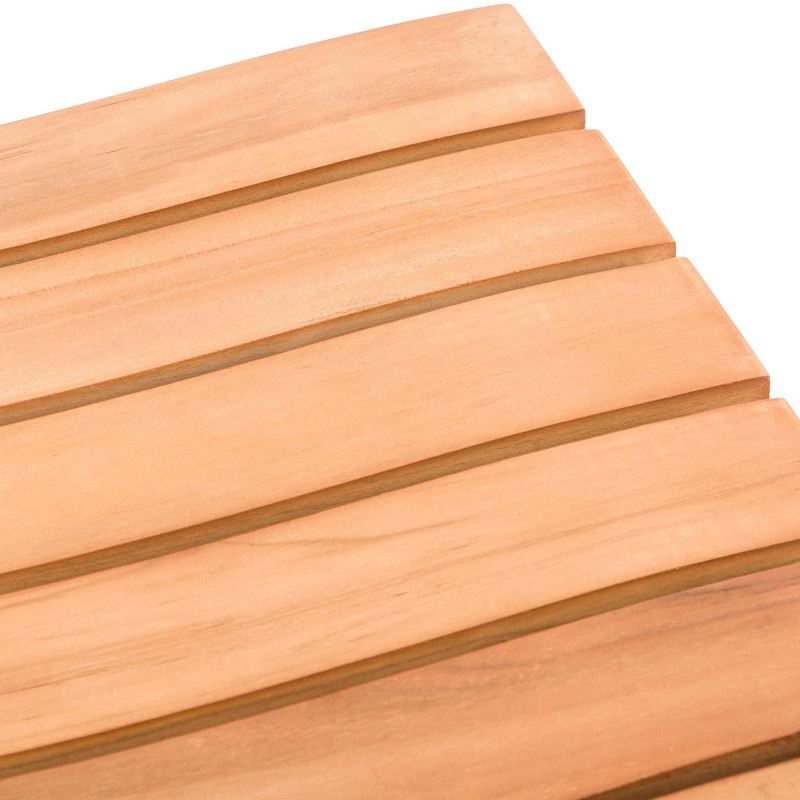 Tabouret de jardin Bas Bois de teck Naturel Nyrel - 3