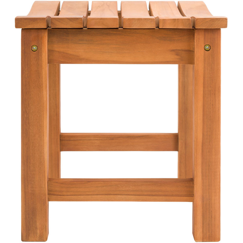 Tabouret de jardin Bas Bois de teck Naturel Nyrel - 4
