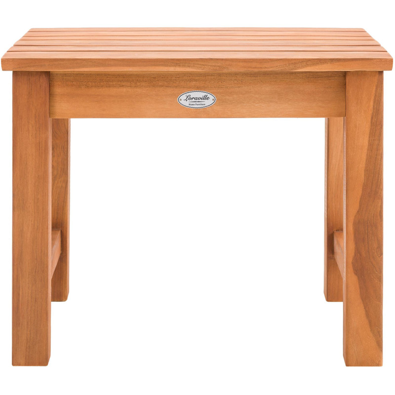 Table basse de jardin Rectangulaire Bois de teck massif Naturel Larek - 2