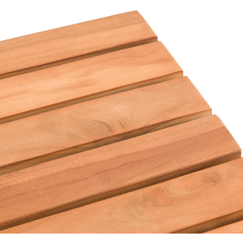 Table basse de jardin Rectangulaire Bois de teck massif Naturel Larek - 3