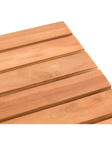 Table basse de jardin Rectangulaire Bois de teck massif Naturel Larek - 3