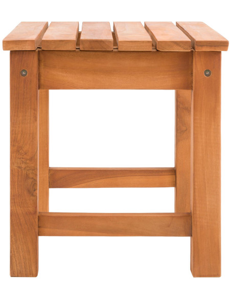 Table basse de jardin Rectangulaire Bois de teck massif Naturel Larek - 4