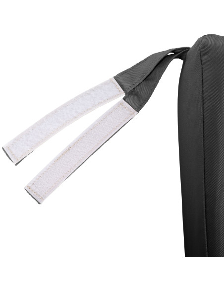 Grand Banc de jardin avec coussin 4 places 220 cm Bois de teck Naturel Tissu Gris foncé Kelor - 3