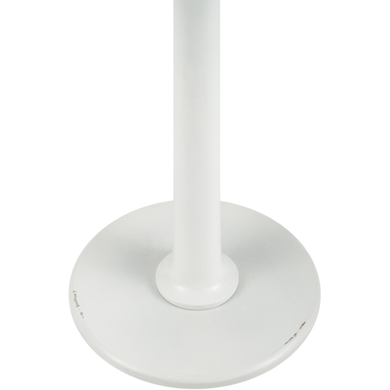 Sellette haute moderne Ronde 60 cm Bois de mindi Blanc Nesin - 4