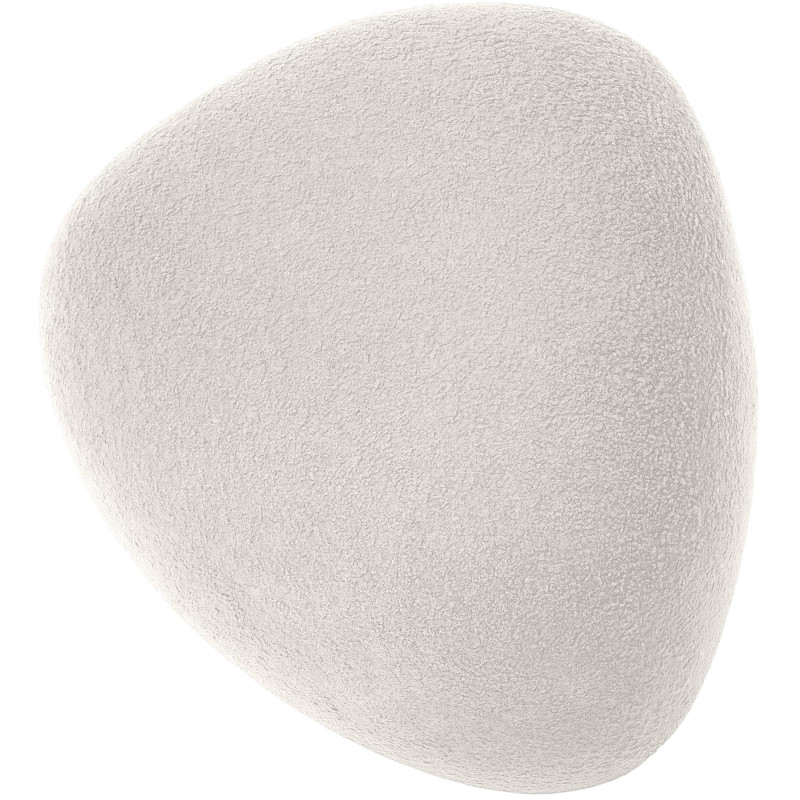 Pouf organique bouclette Galet Tissu Vert foncé Bouclé Bois Koelo - 3