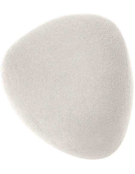 Pouf organique bouclette Galet Tissu Vert foncé Bouclé Bois Koelo - 3