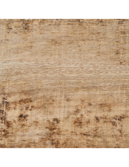 Meuble tv rustique chic 4 portes Blanc Patiné Verre Transparent Zinor - 4