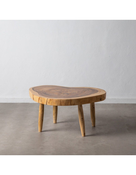 Table basse rustique chic Organique 70 cm Naturel Semir - 10