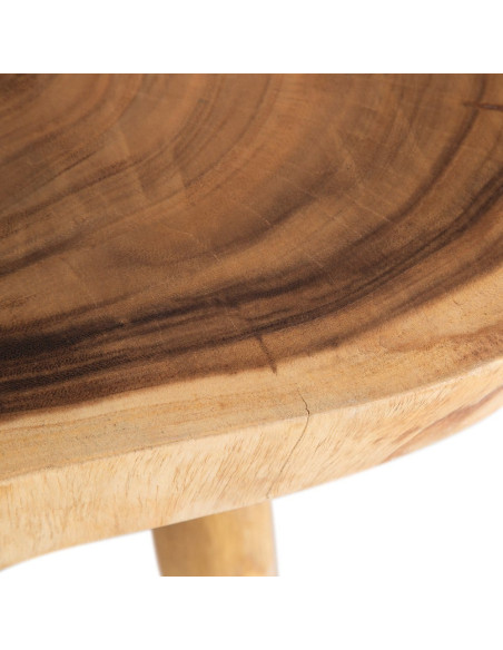 Table basse rustique chic Organique 70 cm Naturel Semir - 3