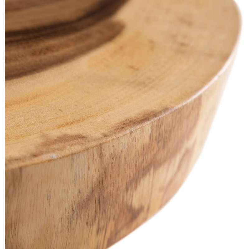 Table basse rustique chic Organique 70 cm Naturel Semir - 5