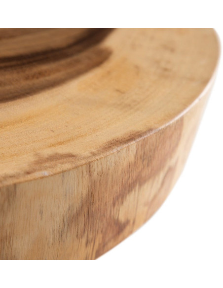 Table basse rustique chic Organique 70 cm Naturel Semir - 5