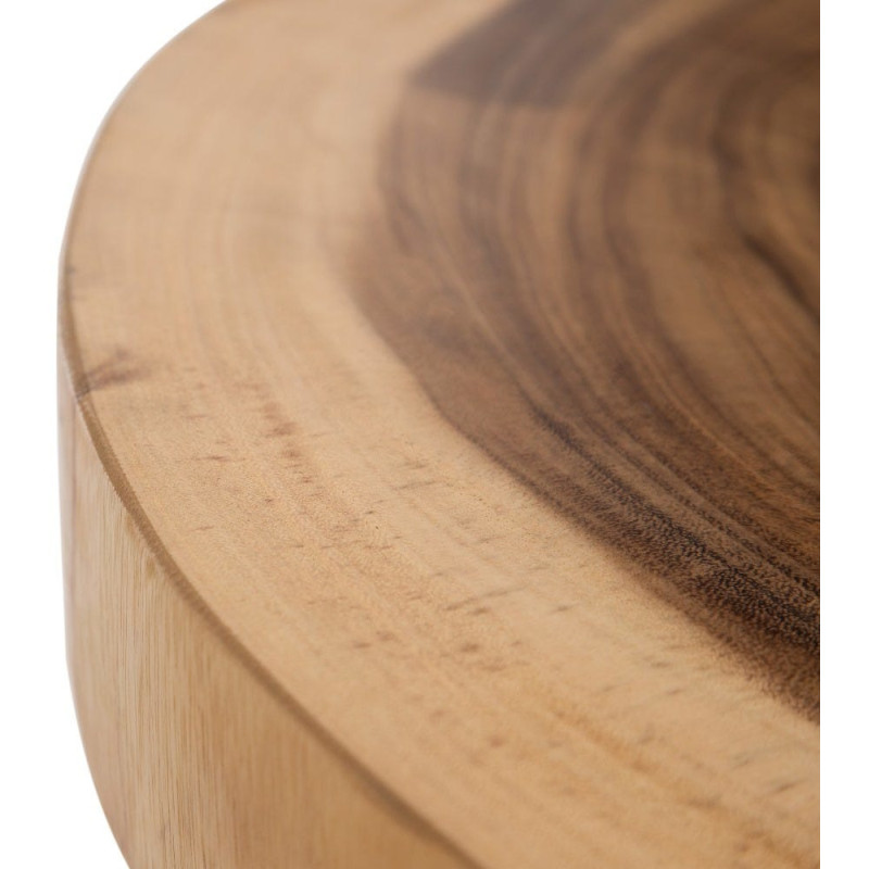 Table basse rustique chic Organique 70 cm Naturel Semir - 6