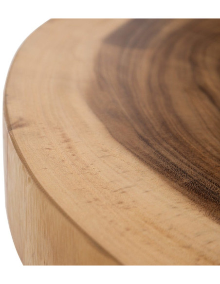 Table basse rustique chic Organique 70 cm Naturel Semir - 6