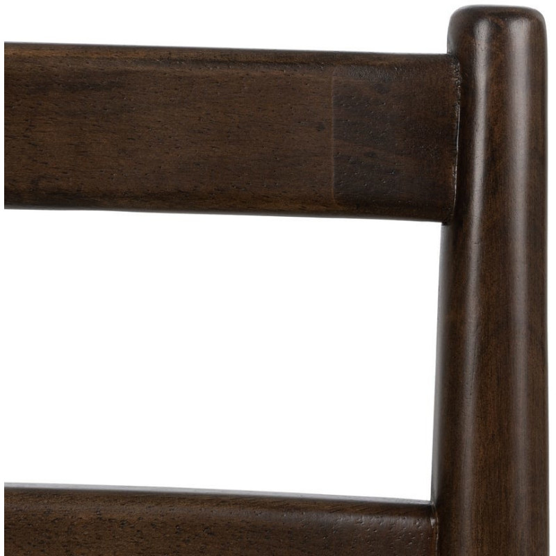 Chaise scandinave chic Beige Tressé Bois d'hévéa Marron Emyro - 11