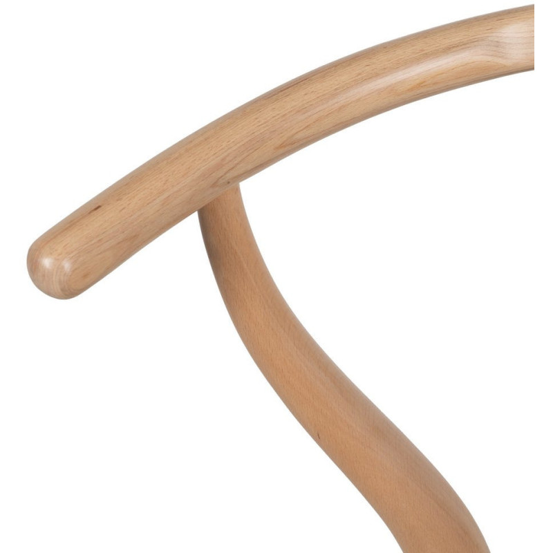 Chaise salle à manger scandinave Beige Bois de hêtre Naturel Vasen - 8