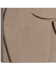 Grand Tableau mural relief Nu féminin 80x120 Beige Noir Navik - 1 2