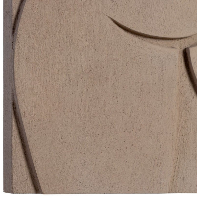 Grand Tableau mural relief Nu féminin 80x120 Beige Noir Navik - 2