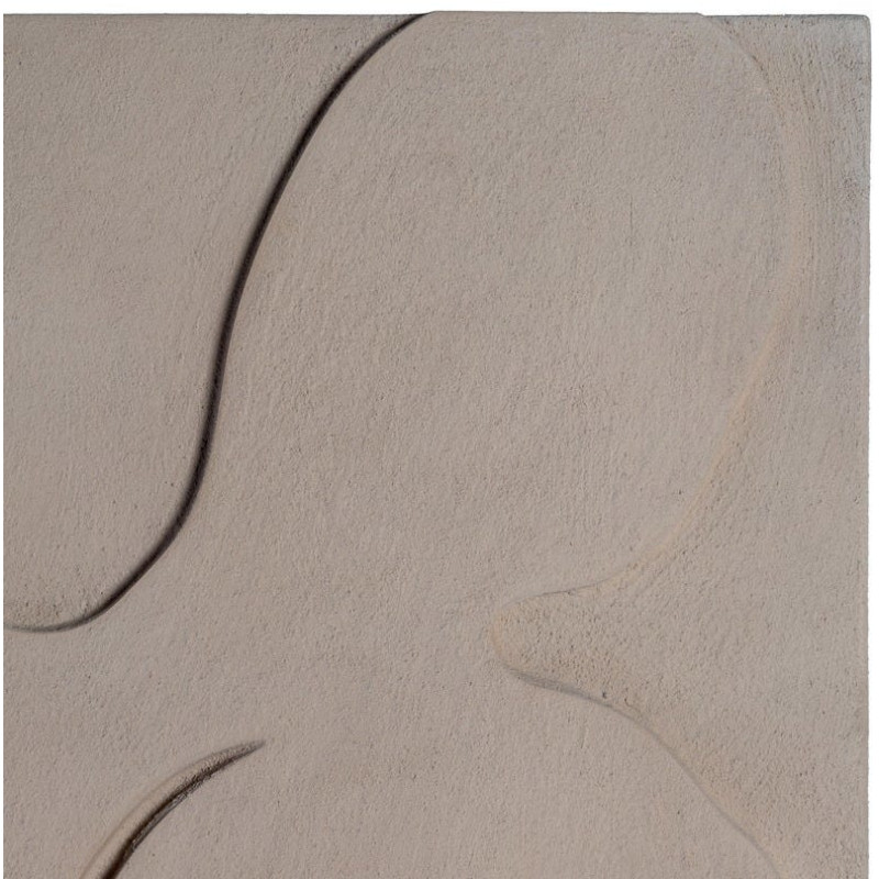 Grand Tableau mural relief Nu féminin 80x120 Beige Noir Navik - 3