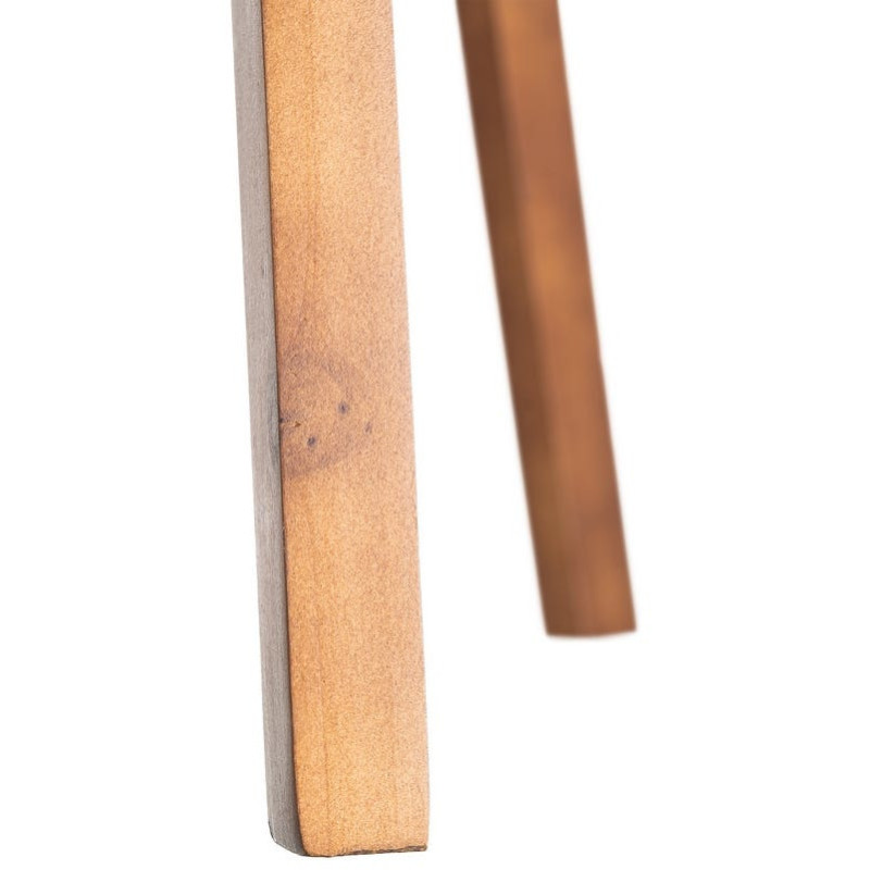 Grand Lampadaire trépied moderne 1 étagère Hauteur 151 cm Marron Lin Beige Laric - 6