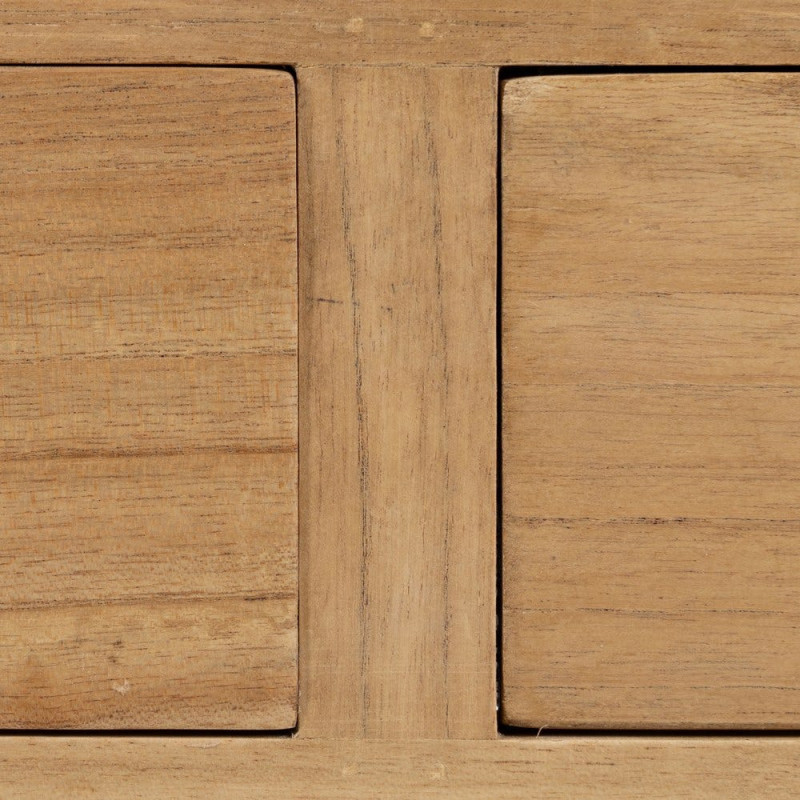 Grande Console rustique chic 3 tiroirs 130 cm Naturel Nakel - 8