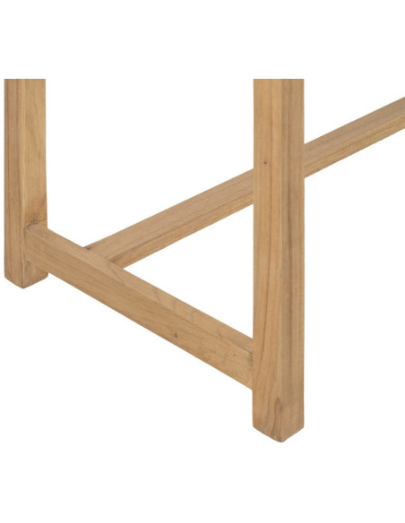 Grande Console rustique chic 3 tiroirs 130 cm Naturel Nakel - 9