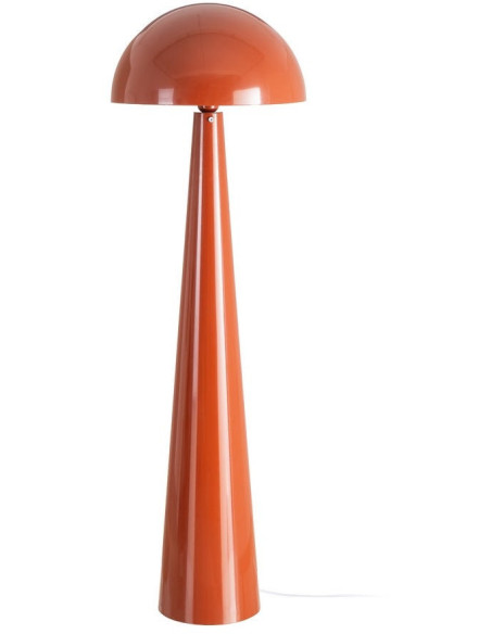 Grand Lampadaire sur pied Champignon Hauteur 128 cm Rouge brique Kivan - 1
