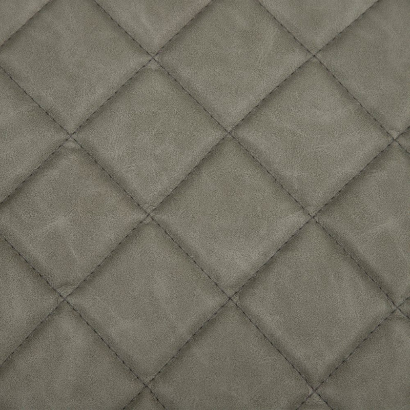 Fauteuil rétro chic matelassé Vert Métal Noir Orian - 8