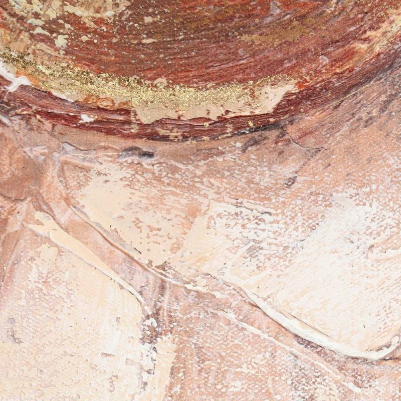 Grande Toile murale peinte Mannequin Écouteurs 100x160 Beige Doré Esvan - 3