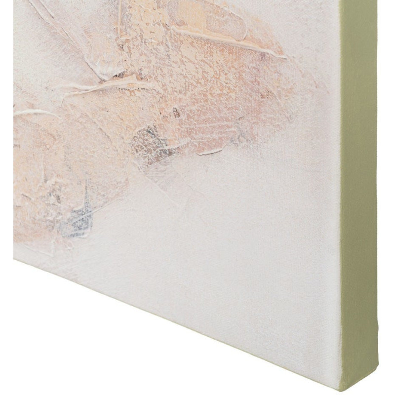 Grande Toile murale peinte Mannequin Écouteurs 100x160 Beige Doré Esvan - 5