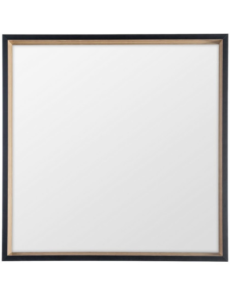 Miroir à poser moderne chic Carré 77x77 Naturel Noir Yaron
