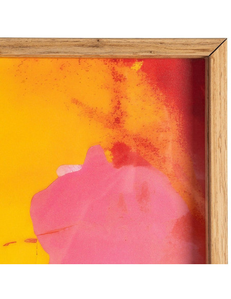 Grand Tableau mural sous verre 3D Buste grecque coloré Cadre MDF effet hêtre 123x83 Navya - 4