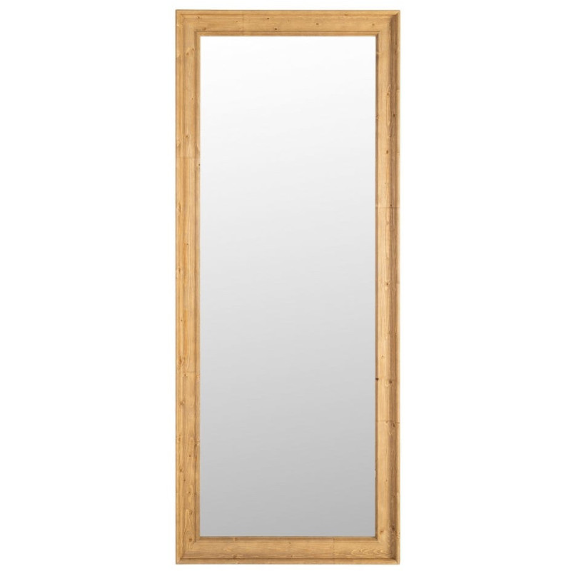 Grand Miroir mural Campagne chic Rectangulaire 70x171 Naturel Silor