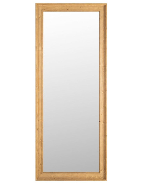 Grand Miroir mural Campagne chic Rectangulaire 70x171 Naturel Silor